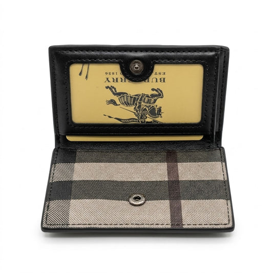 Burberry Leather Bi-Fold Men Wallet 601-72 Black