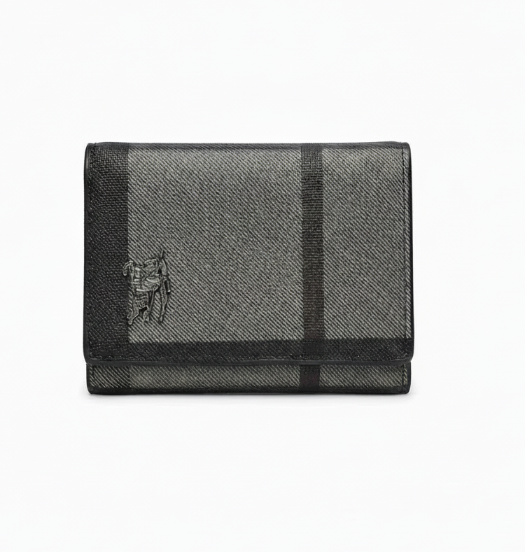 Burberry Leather Bi-Fold Men Wallet 601-72 Black