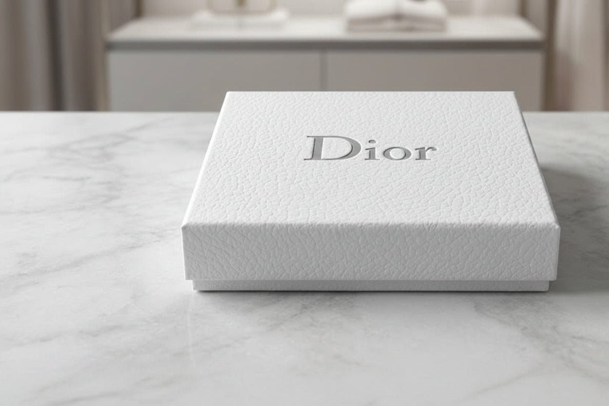 Dior Leather Tri-Fold Men Wallet 601-70 Coffee