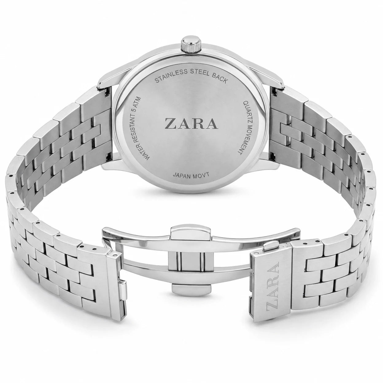 Round Metal Date Men Japanese movement watch