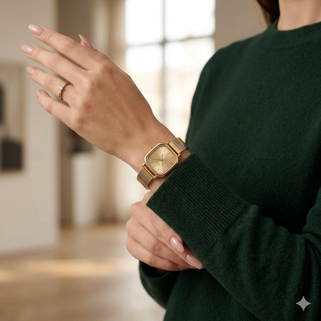 Metal Squair For Women Gold