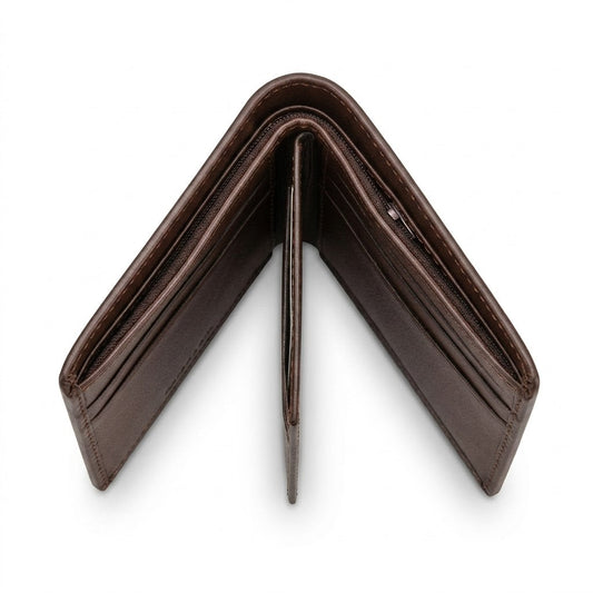 Mont Blanc Leather Bi-Fold Men Wallet WA4-625 Brown