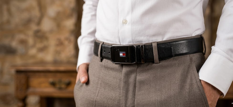 Tommy Hilfiger Men Belt 3.6 Width 135 Length - 135 Cm