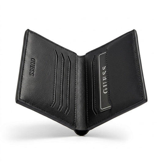 Guess Leather Bi-Fold Men Wallet WA-376 Black