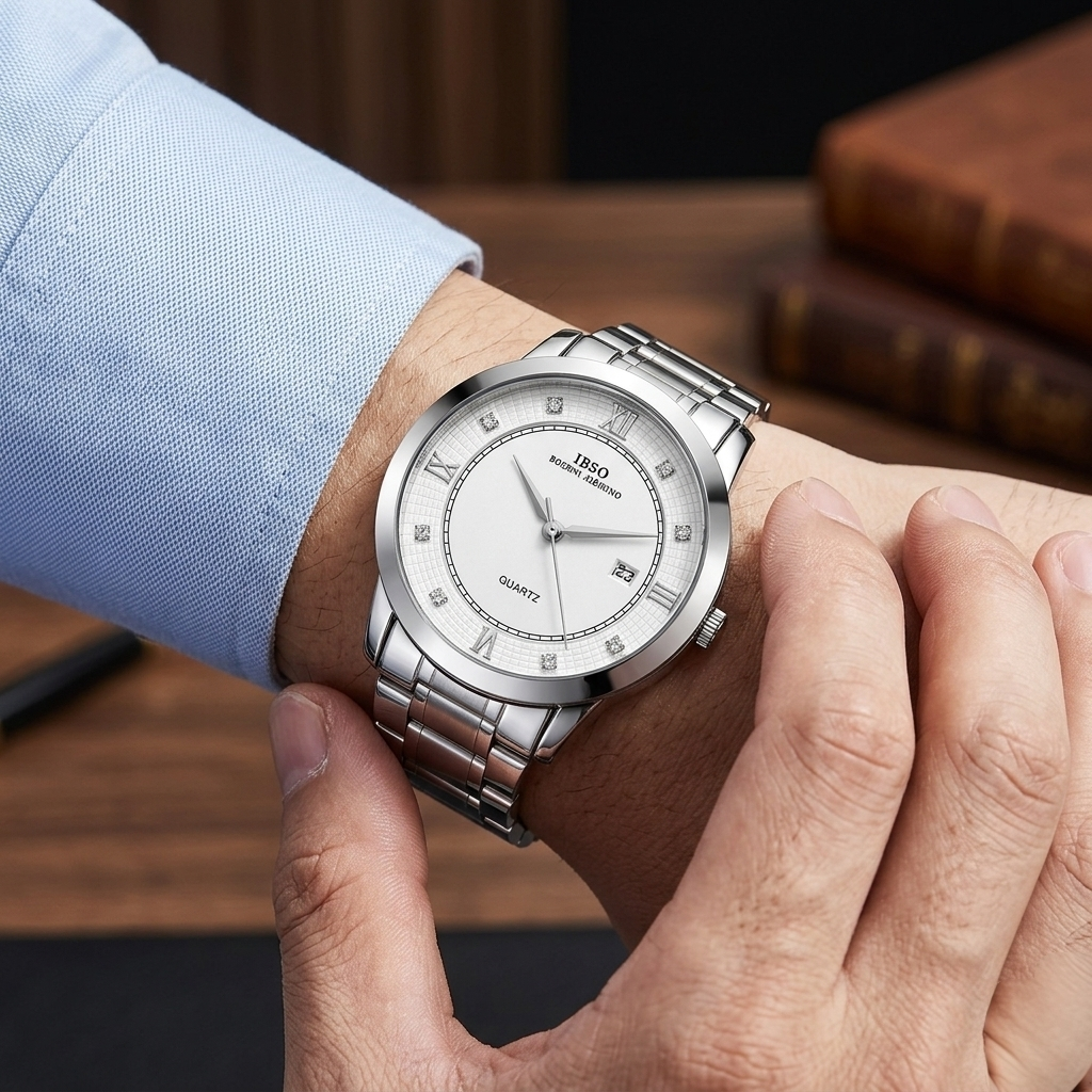 Metal Date Daimond For Men
