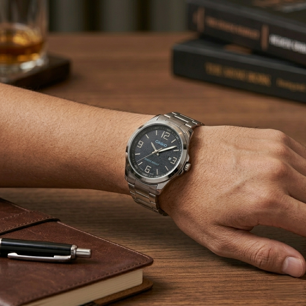 Premium Metal Japanese movement.