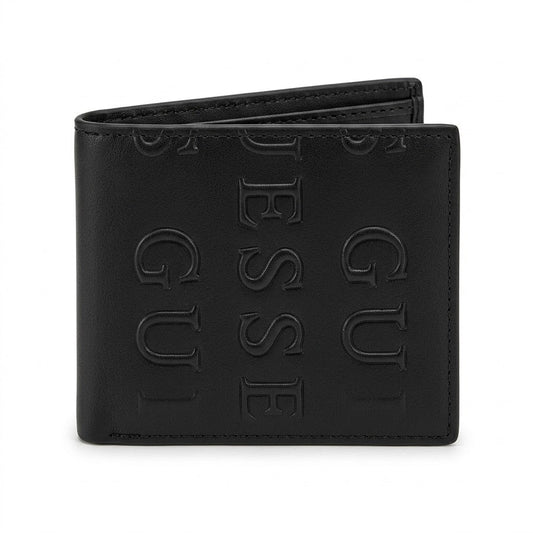 Guess Leather Bi-Fold Men Wallet WA-376 Black