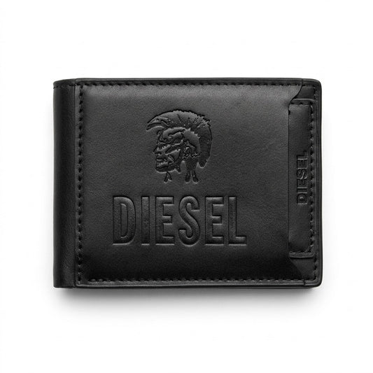 Diesel Bi-Fold Men Wallet-BK - Black