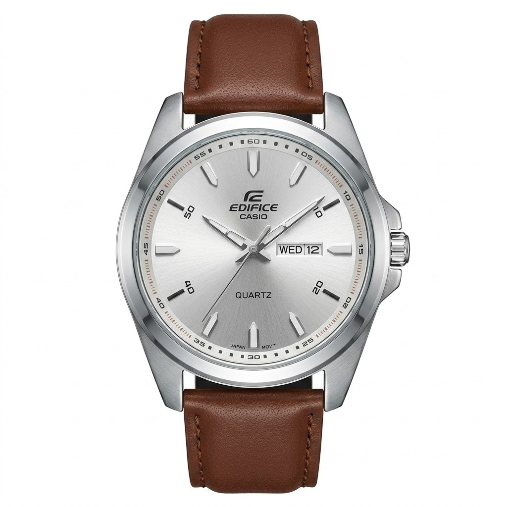 Edifice Leather Day Date For Men