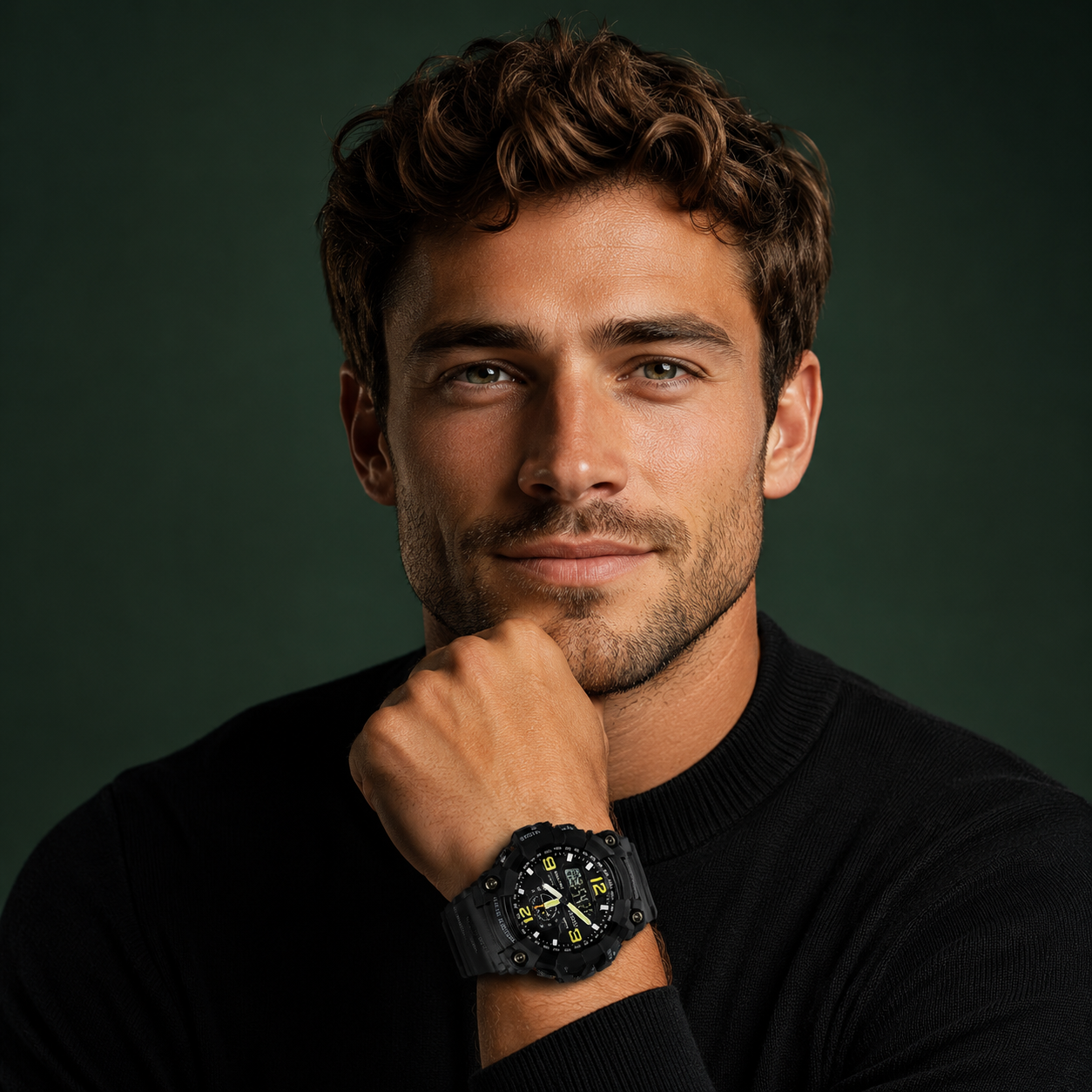 Sport Water Resist For Men Dual Time
