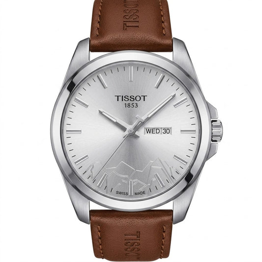 Mountain Face Leather Day Date