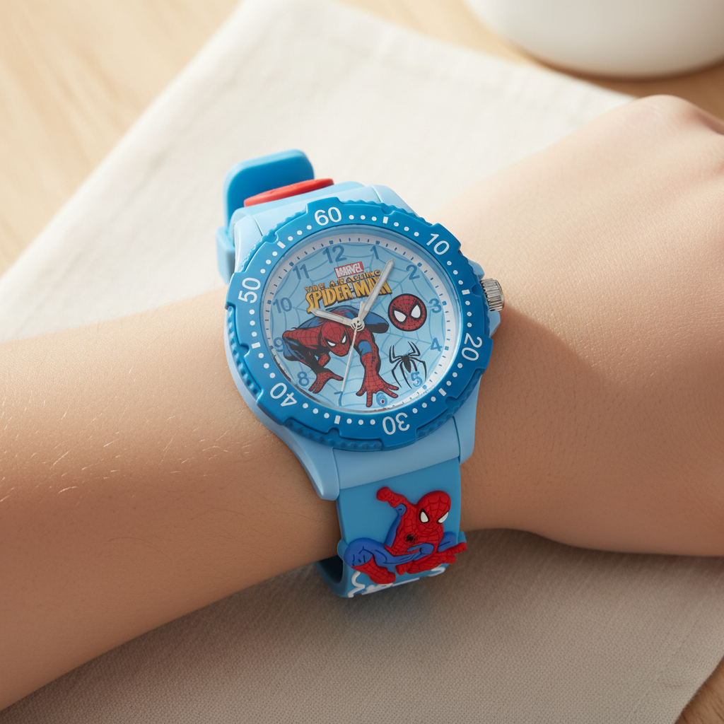 Analog Cartoon Kids Watch Blue