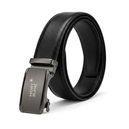 Mont Blanc Men Belt 3.6 Width 135 Length - 135 Cm