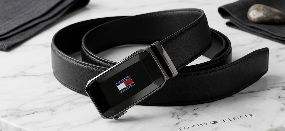 Tommy Hilfiger Men Belt 3.6 Width 135 Length - 135 Cm
