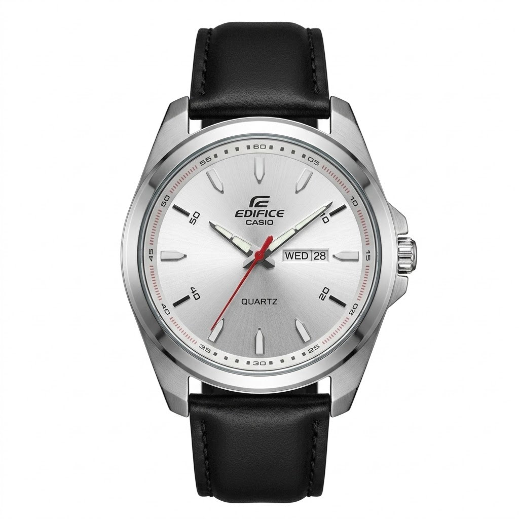 Edifice Leather Day Date For Men