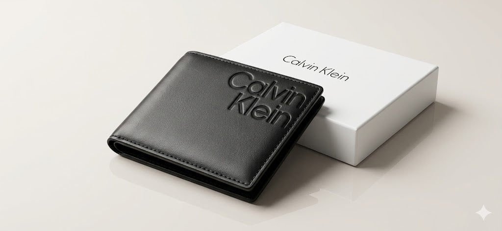 Calvin Klein Leather Bi-Fold Men Wallet - 510-89 - Black
