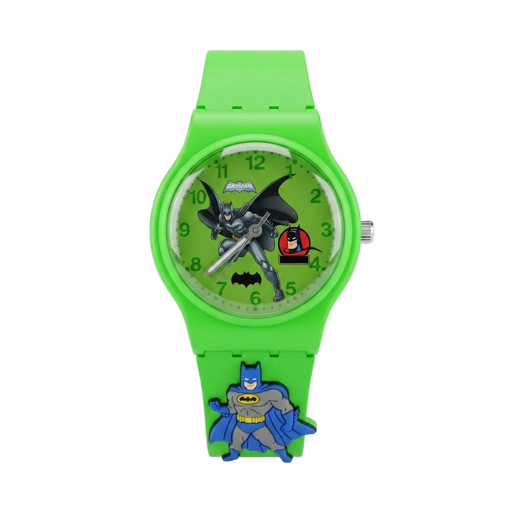 Analog Cartoon Kids Watch Green