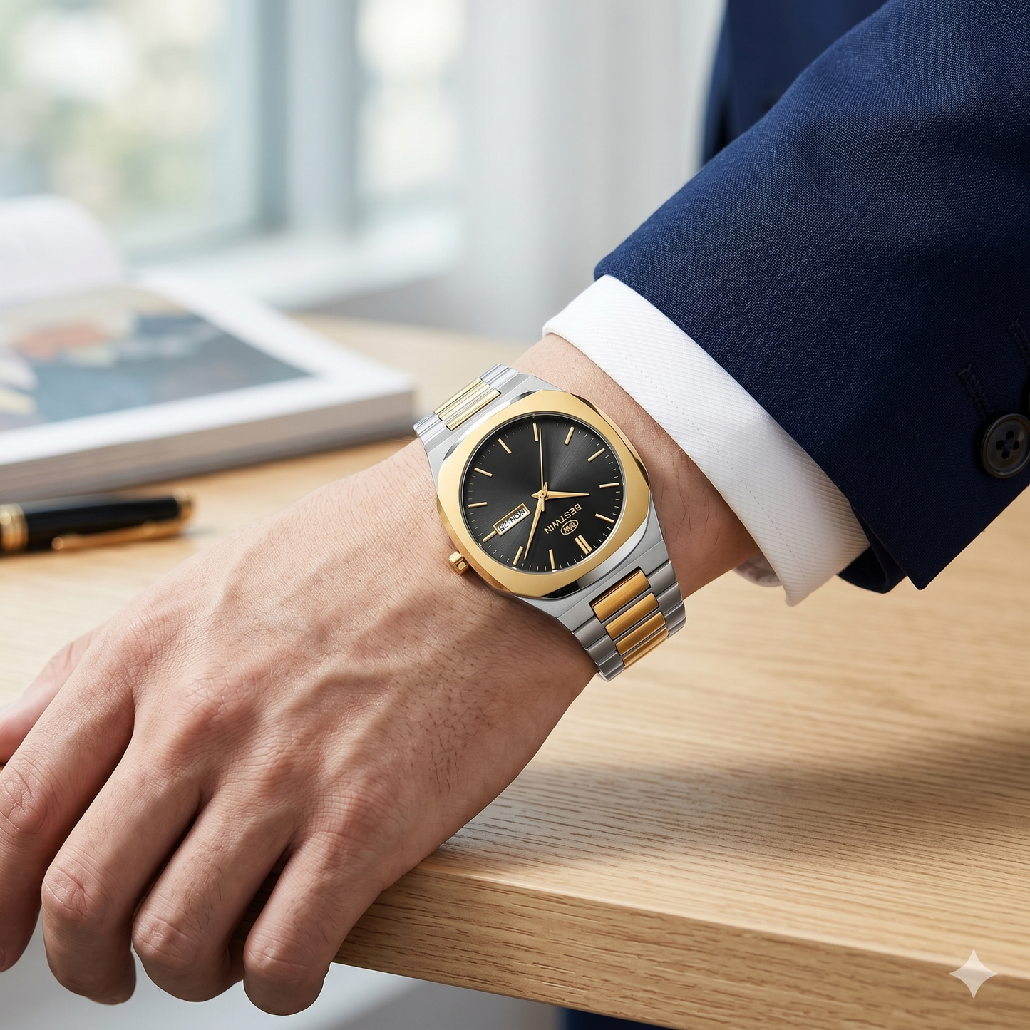 Metal Date For Men With Box