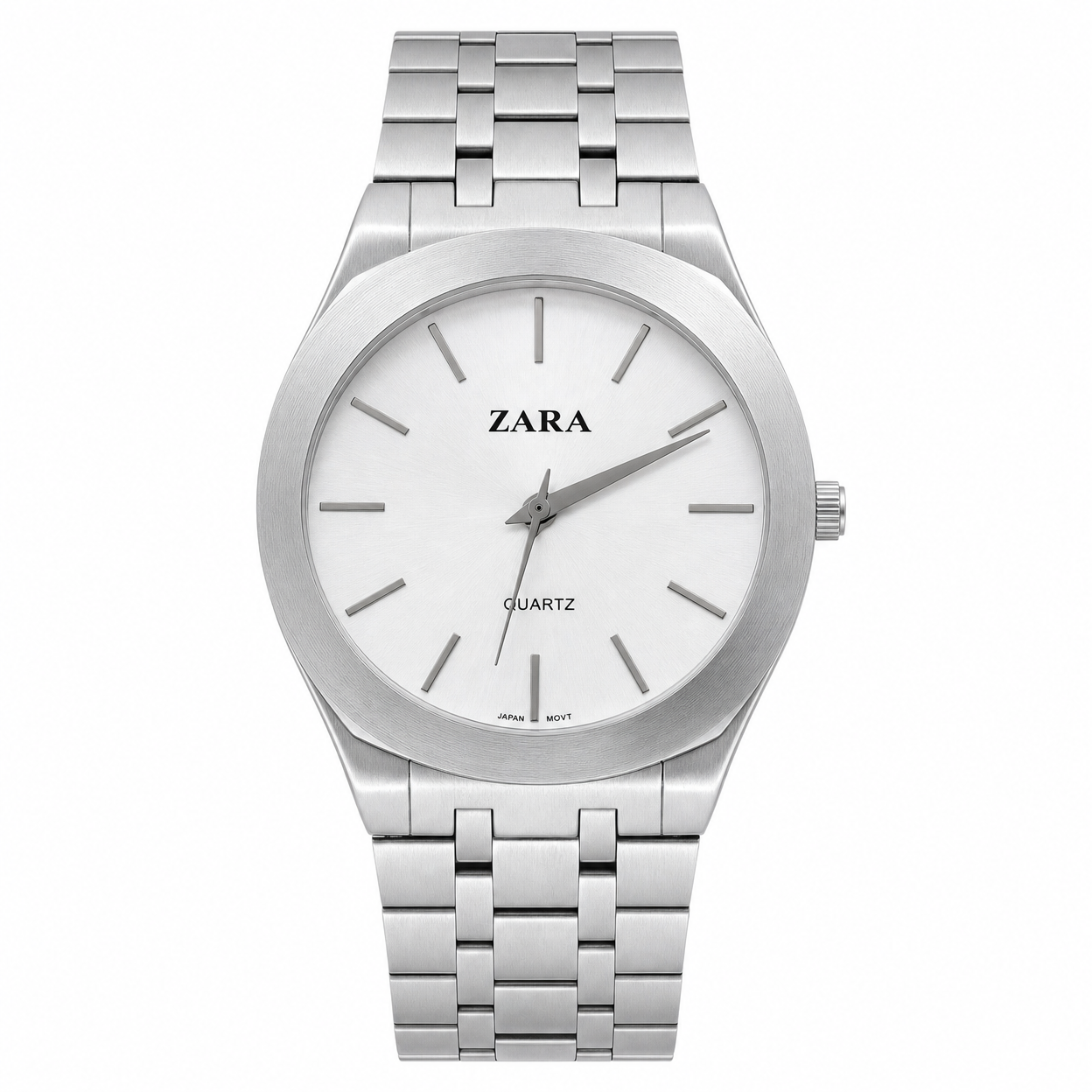 Round Metal Date Men Japanese movement watch