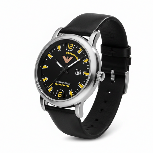 Black leather-Date For Men