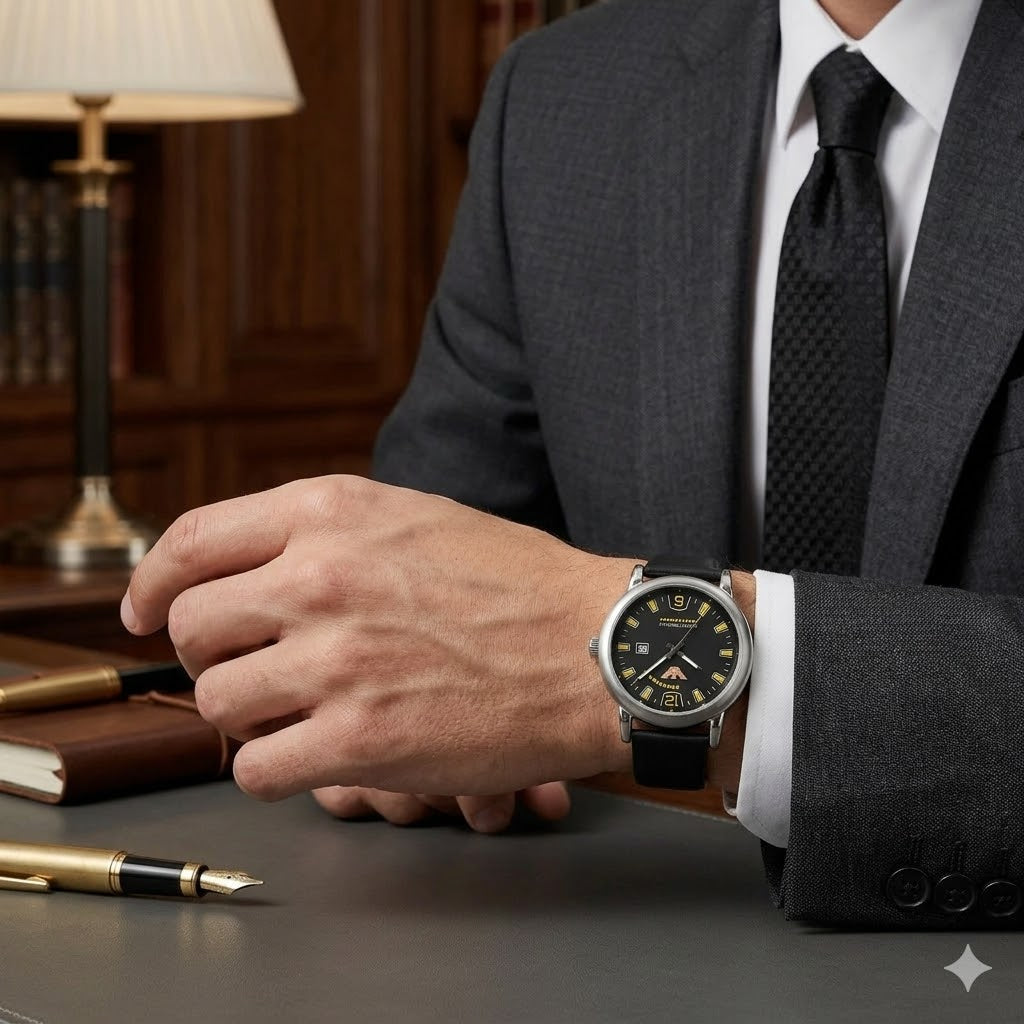 Black leather-Date For Men