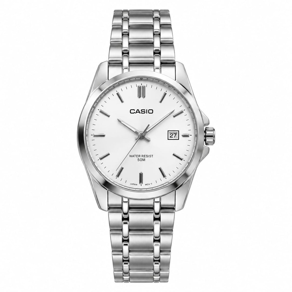Casio Metal Date - White Dial