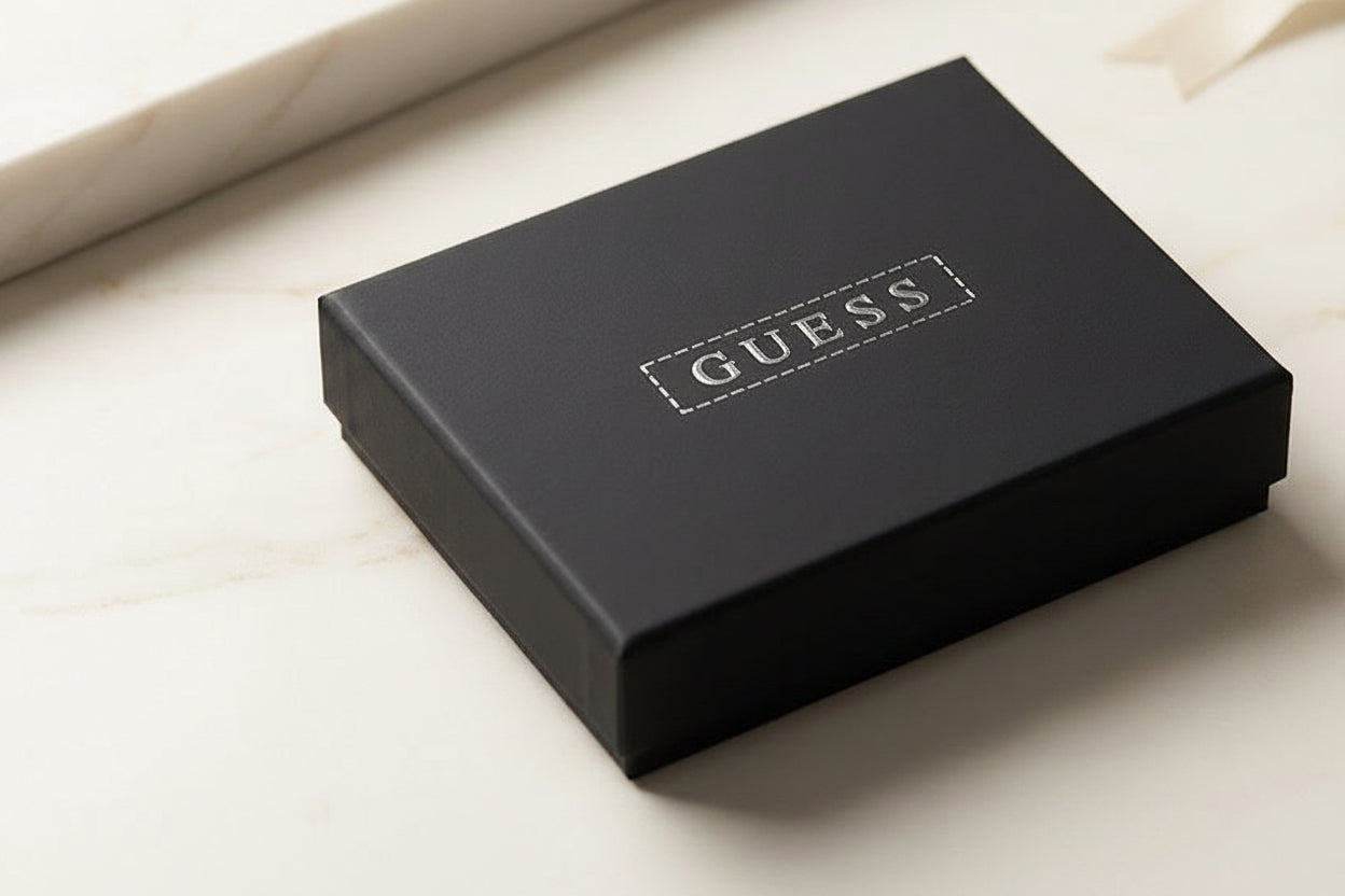 Guess Leather Bi-Fold Men Wallet WA-376 Coffee