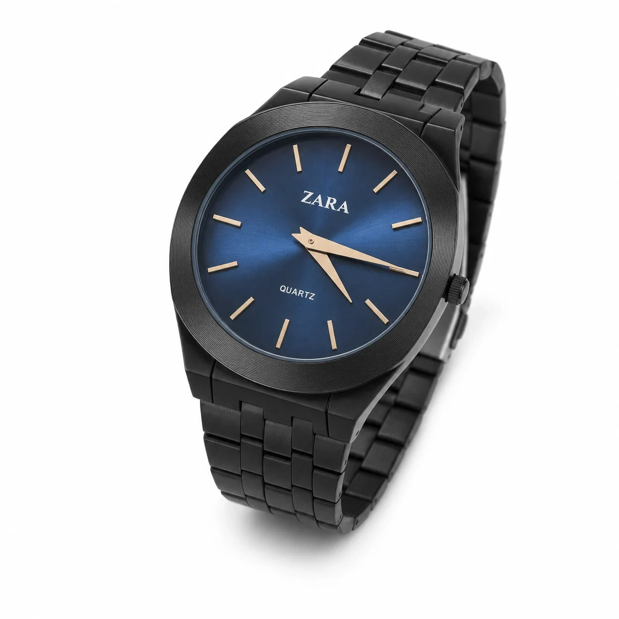 Round Metal Date Men Japanese movement watch