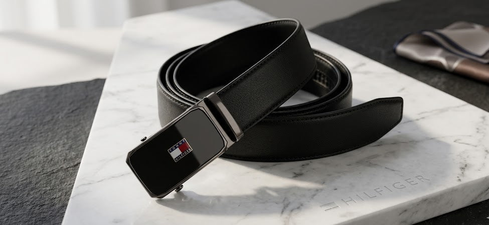 Tommy Hilfiger Men Belt 3.6 Width 135 Length - 135 Cm