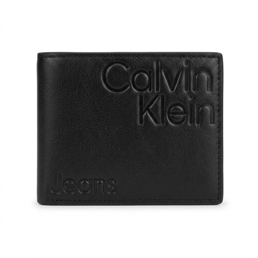Calvin Klein Leather Bi-Fold Men Wallet - 510-89 - Black