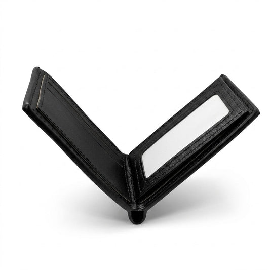 Tommy Hilfiger Leather Bi-Fold Men Wallet WA4-69-BK - Black