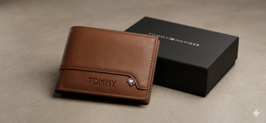 Tommy Hilfiger Leather Bi-Fold Men Wallet WA4-69 Havan