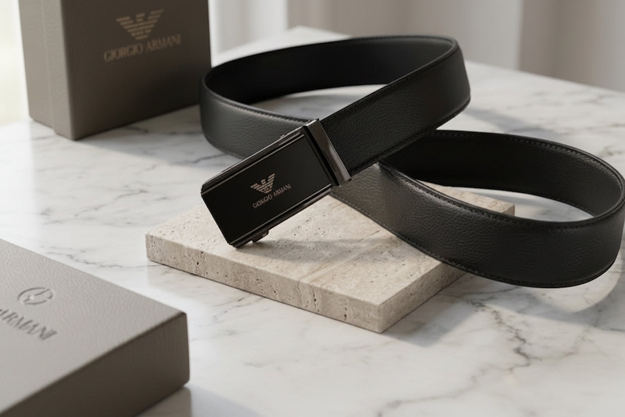 Giorgio Armani Men Belt 3.6 Width-135 - 135 Cm
