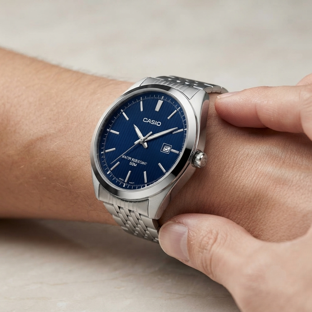 Casio Metal Date