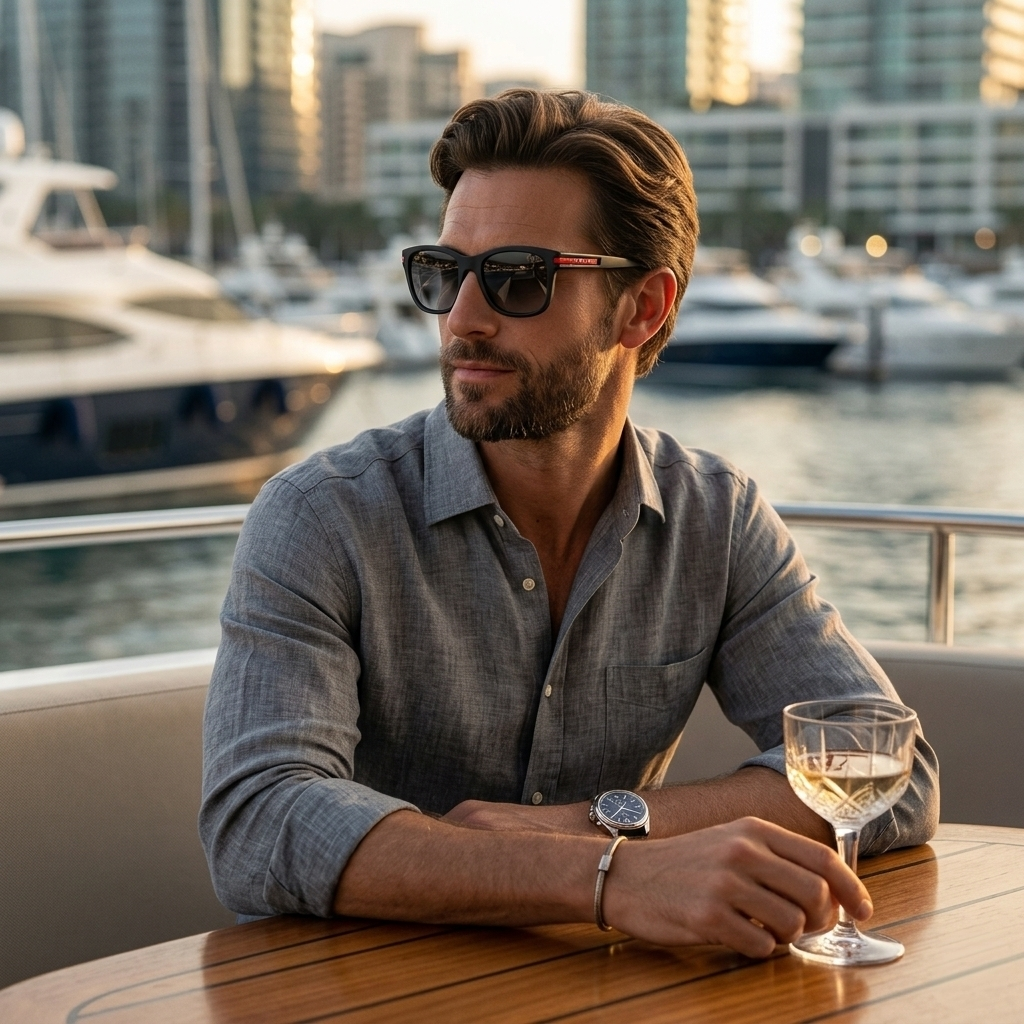Prada gray sunglasses- Rectangle