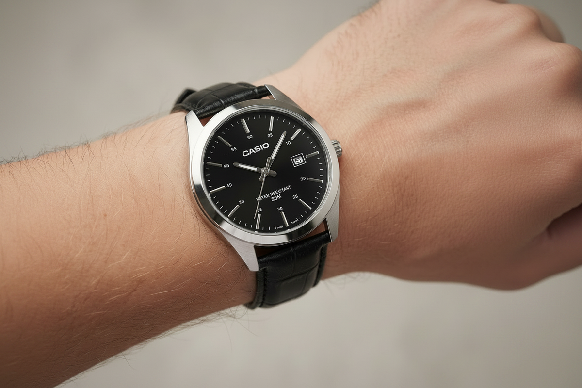 Casio Leather Date