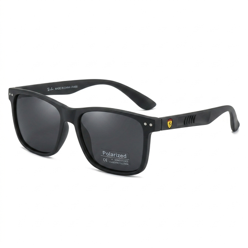 Gray Ray-Ban Ferrari Polarized Sunglasses-Rectangle