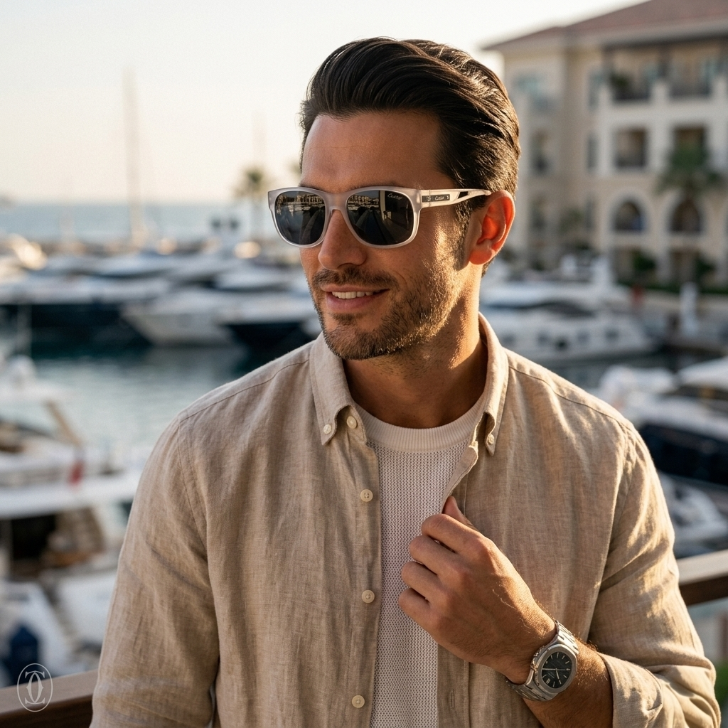 Cartier Wight Polarized Sunglasses-Rectangle
