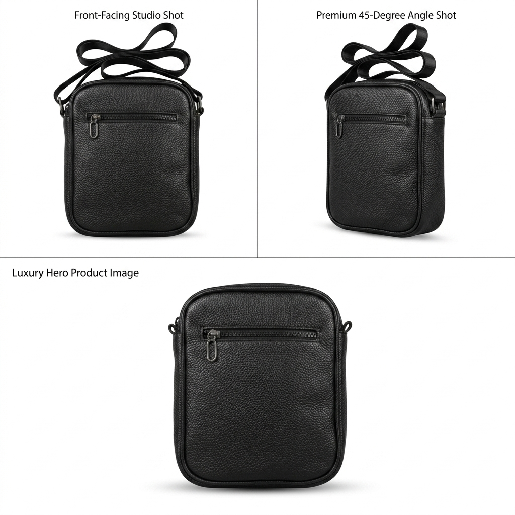 Louis Vuitton Black Leather Cross Bag