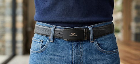 Giorgio Armani Men Belt 3.6 Width-135 - 135 Cm