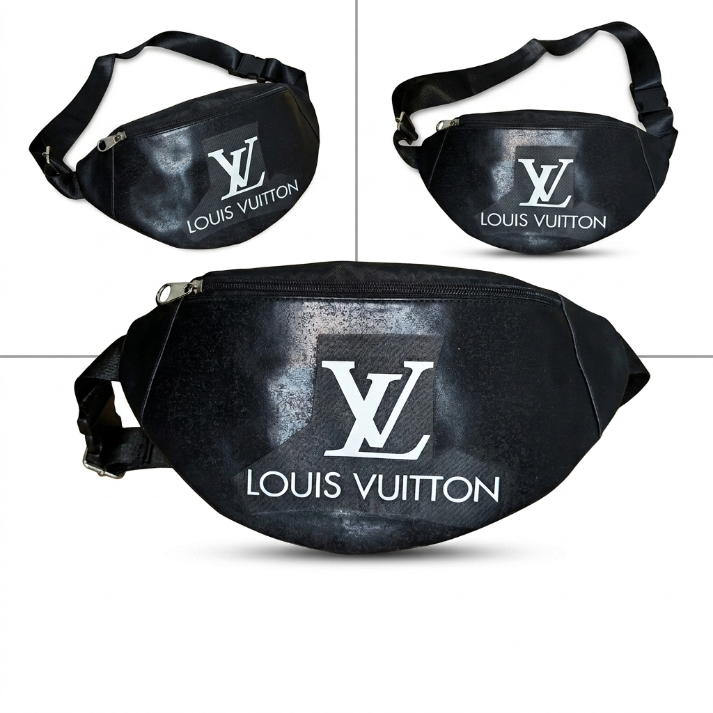 Louis Vuitton Waist Waterproof Black Bag