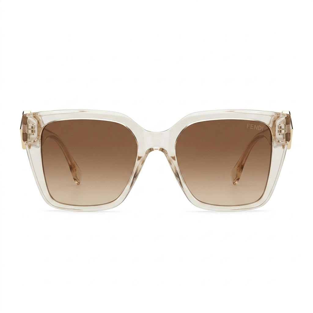 Fendi brown polarized sunglasses