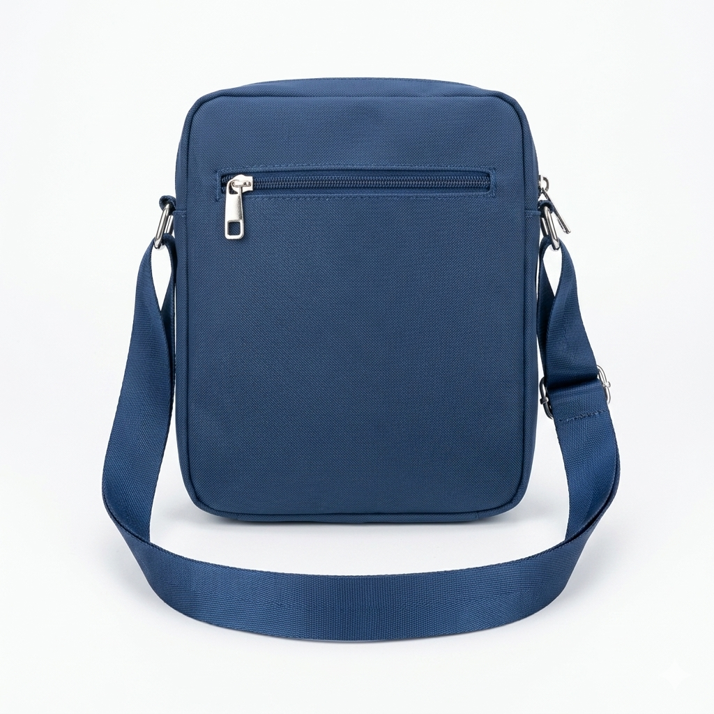 Lacoste Navy Leather Premium Cross Bag / Model Bag-3 Blue