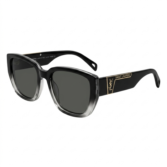Saint Laurent black polarized sunglasses