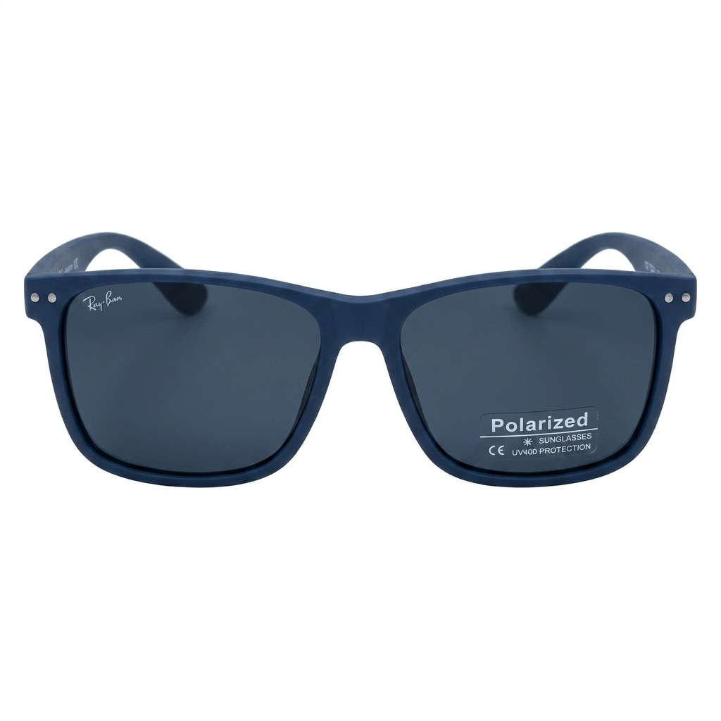 Navy Blue Ray-Ban Ferrari Sunglasses-Rectangle