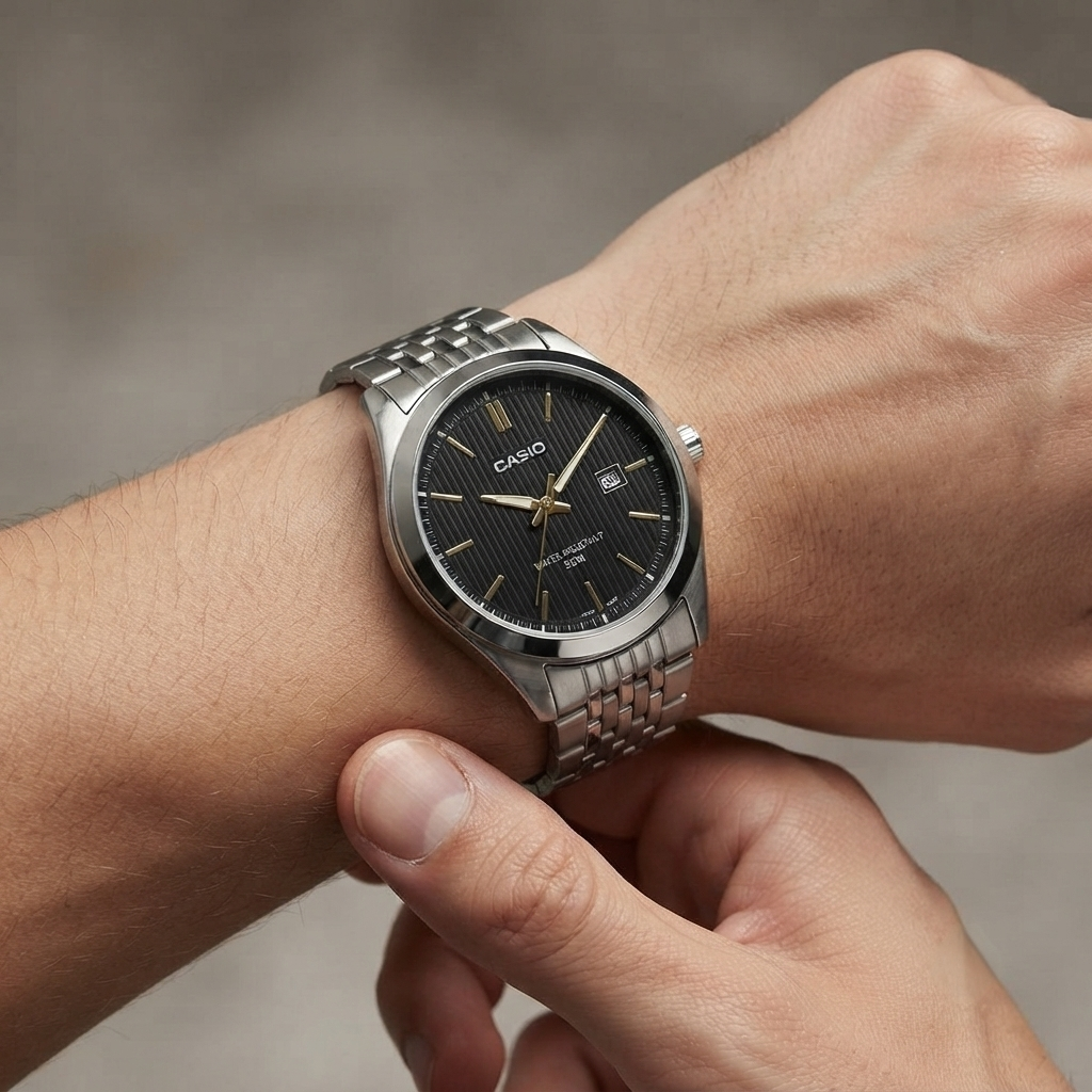 Casio Metal Date