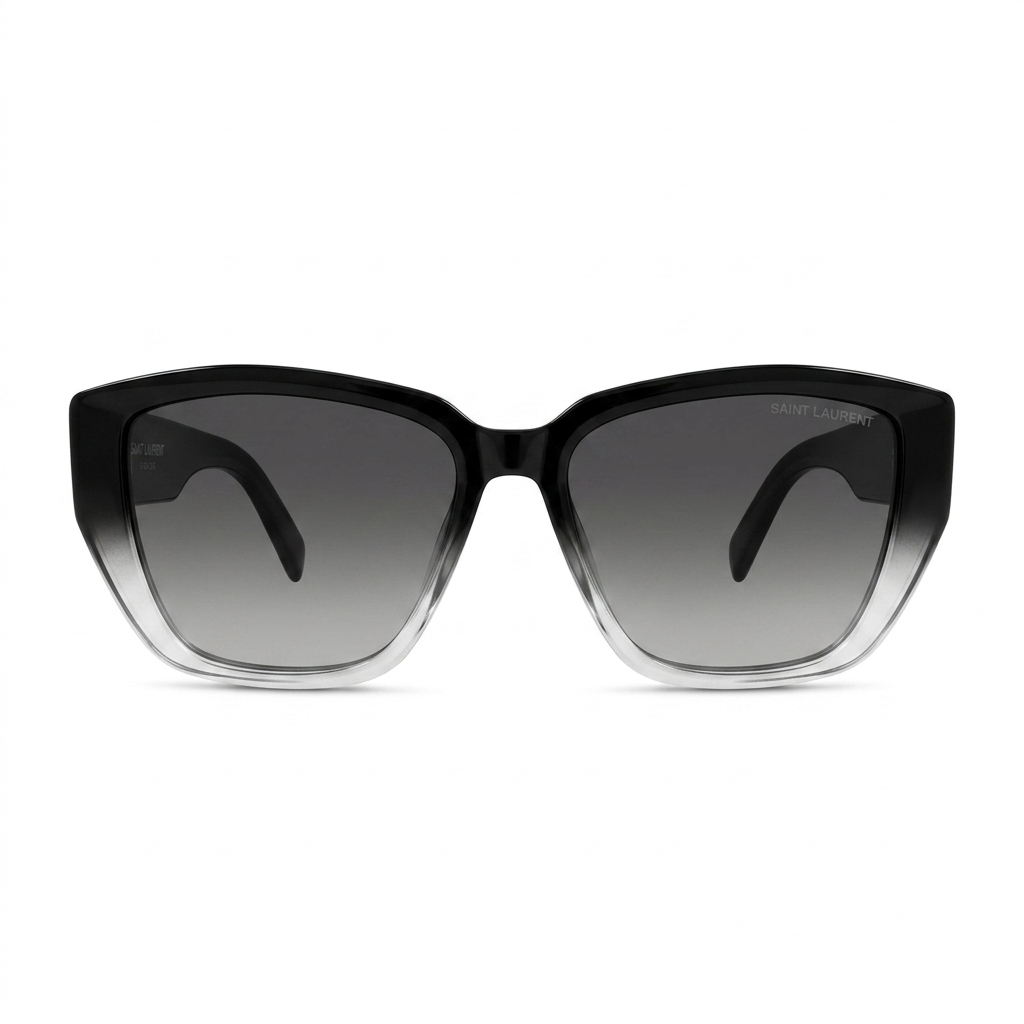Saint Laurent black polarized sunglasses