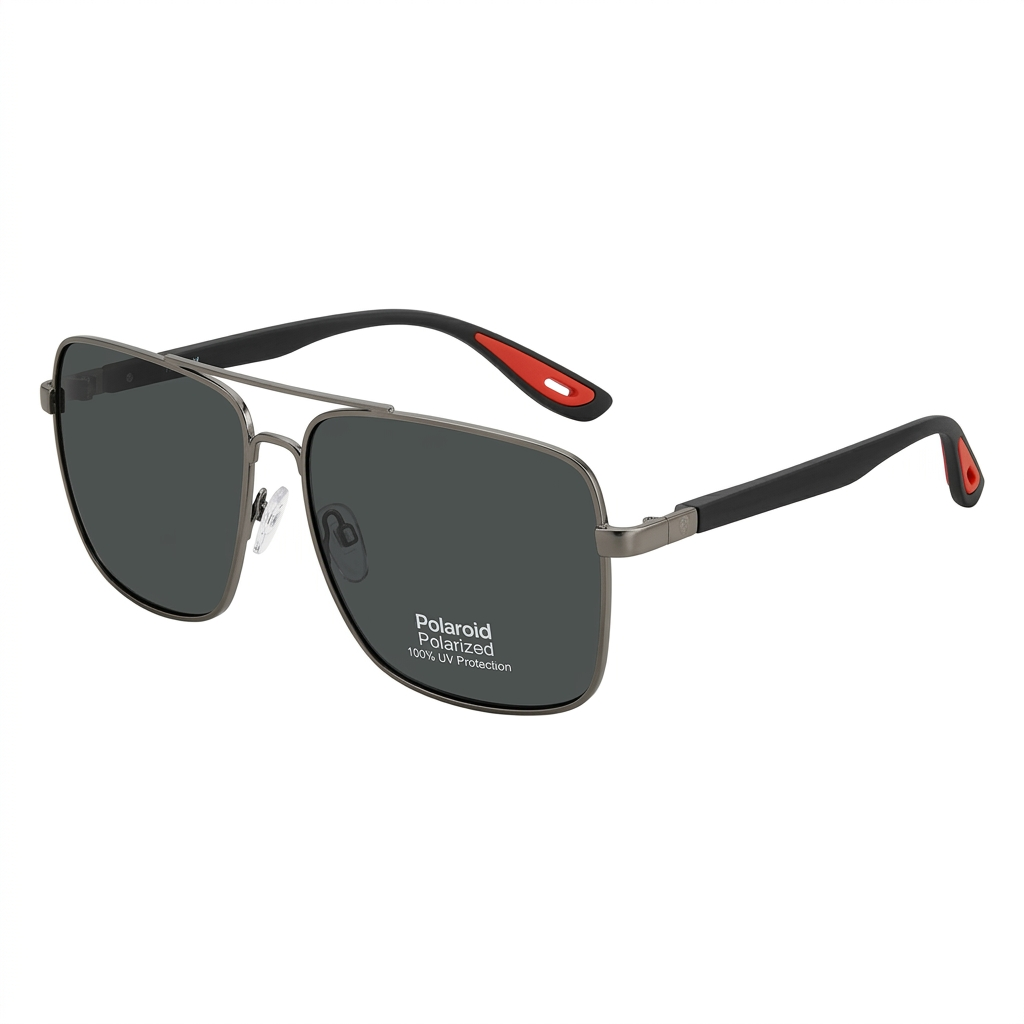Ferrari polarized sunglasses-Rec-GRY-BLK - Rectangle