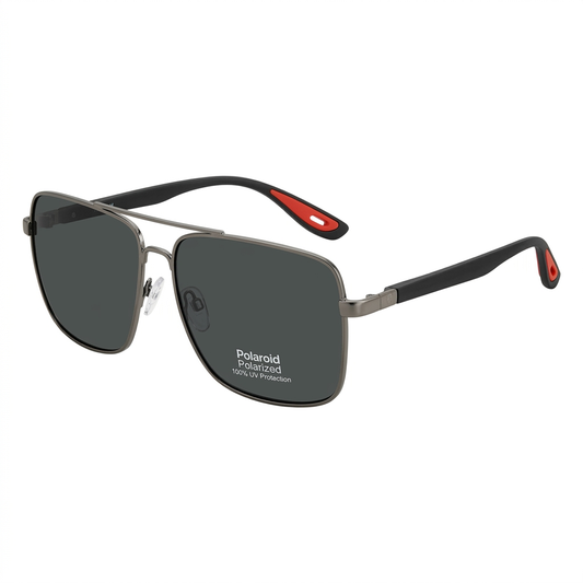 Ferrari polarized sunglasses-Rec-GRY-BLK - Rectangle