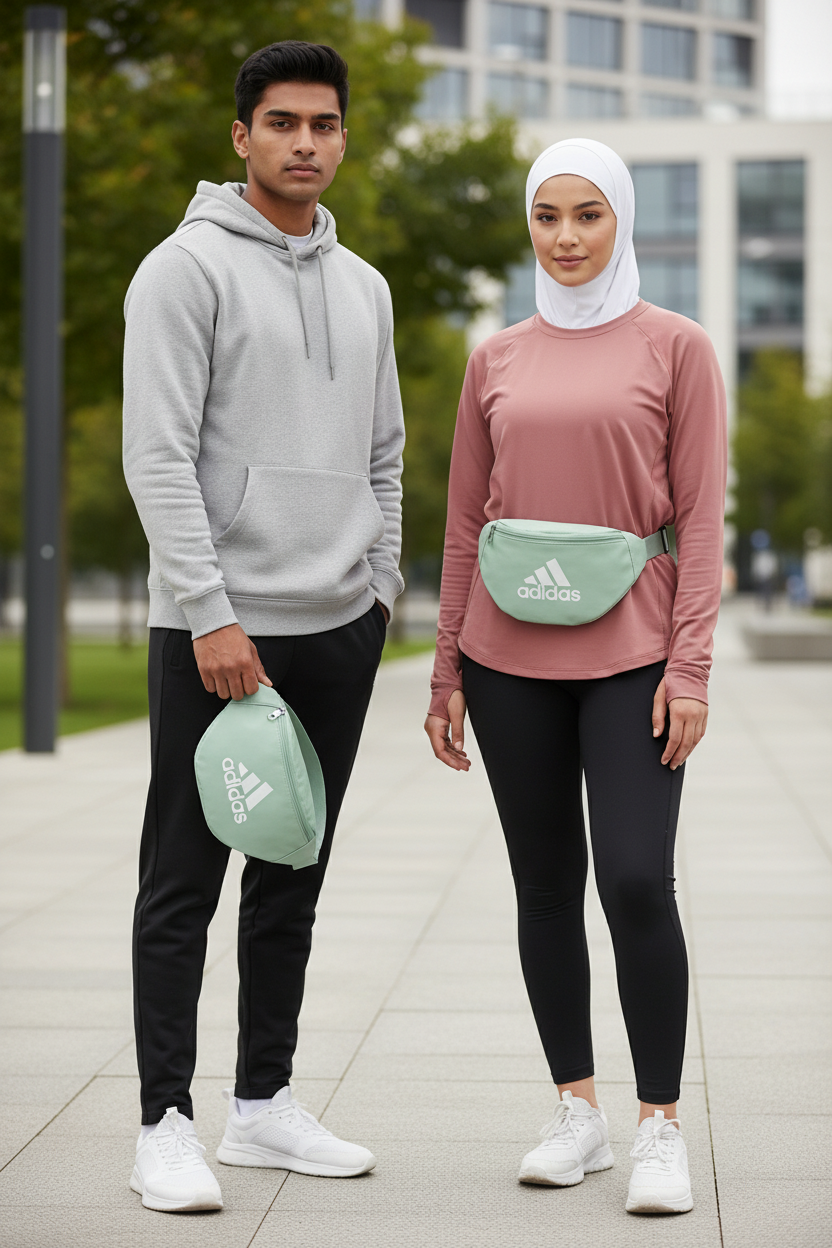 Adidas Waist Waterproof Green Bag